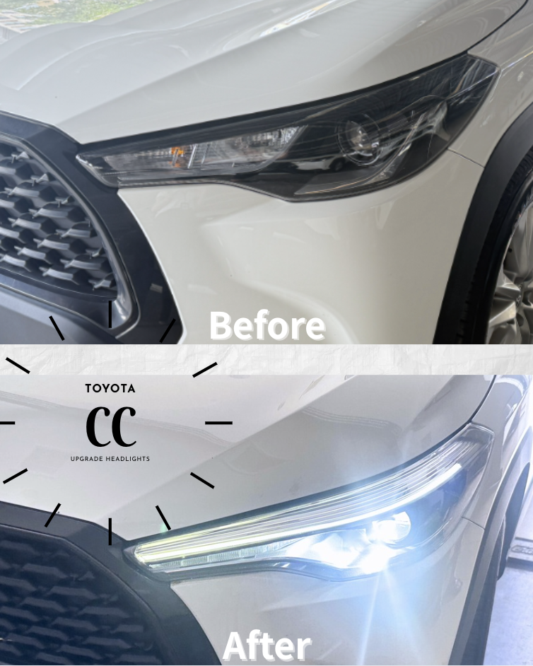 TOYOTA COROLLA CROSS CC 鹵素改LED 大燈總成 可變更LED光型