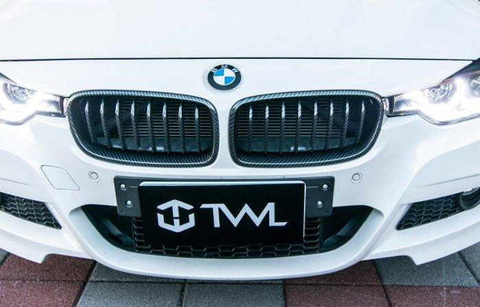 BMW F30 F31 卡夢紋 水轉印 鼻頭